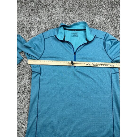 Patagonia Capilene Midweight 1/4 Zip Baselayer Men’s Large Blue Polartec - Picture 5 of 11